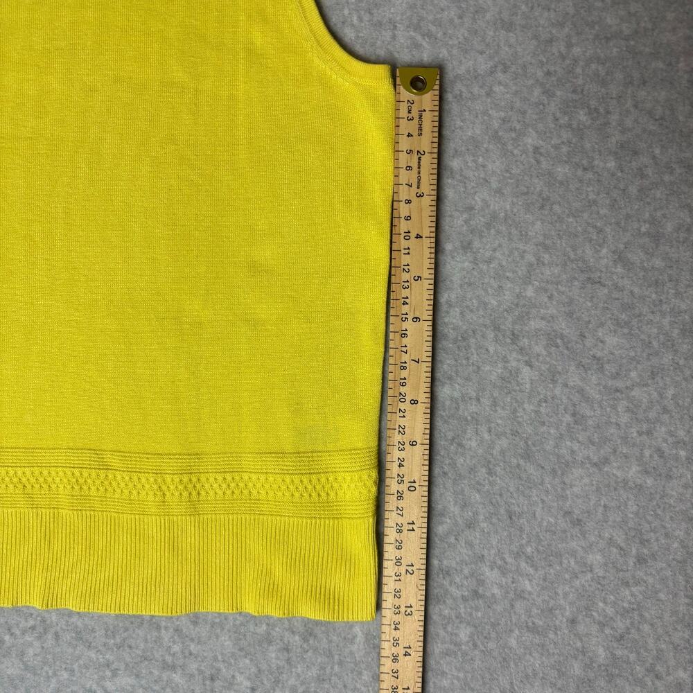 Women’s Bright Yellow Sleeveless Knit Top Size - S - Picture 5 of 7